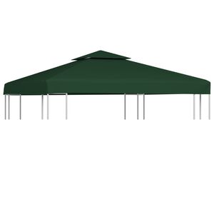 vidaXL Pavillon-Ersatzdach 310 g/m&sup2; Gr&uuml;n 3x3 m