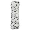 vidaXL Bootsseil 10 mm 6 m Wei&szlig; und Schwarz Polyester