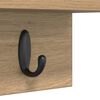vidaXL Wandmontierter nachttisch Artisan-Eiche 40 x 10,5 x 18 cm