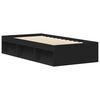 vidaXL Bettgestell Schwarz 100x200 cm