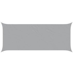vidaXL Sonnensegel Hellgrau 6 x 2,5 m 100 % Polyester Oxford