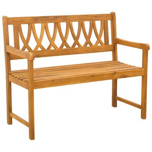 vidaXL Bank Outdoor Natur 110 x 55,5 x 90 cm Massivholz Akazie