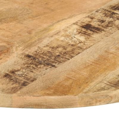 vidaXL Tischplatte Massivholz Mango Rund 25-27 mm 60 cm