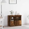 vidaXL LED-Sideboard Braun 81 x 37 x 66,5 cm Holzwerkstoff