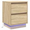 vidaXL Nachttisch 2 pcs Sonoma-Eiche 39 x 34,5 x 50 cm Holzwerkstoff