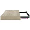 vidaXL Schwebende Wandregale 4 Stk. Eichefarben 50x23x3,8cm MDF