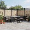 vidaXL 9-tlg. Garten-Lounge-Set mit Auflagen Poly Rattan Anthrazit