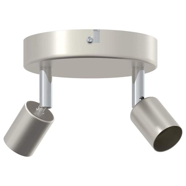 vidaXL Deckenstrahler mit Strahlern Nickel 12 x 8 cm Stahl