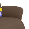 vidaXL Massagesessel mit Fu&szlig;teil Braun Stoff