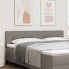 vidaXL H&ouml;henverstellbares Kopfteil mit Kopfteil Taupe 180 cm Stoff