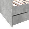 vidaXL Tagesbett mit Schubladen ohne Matratze Betongrau 100x200 cm
