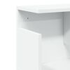 vidaXL Wandschrank 80x20x30 cm Wei&szlig; Holzwerkstoff