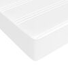 vidaXL Boxspringbett mit Matratze Wei&szlig; 140x200 cm Kunstleder