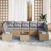 vidaXL Garten-Sofa-Set 8 pcs Beige und Hellgrau