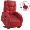 vidaXL Relaxsessel mit Aufstehhilfe Rot Kunstleder