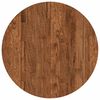 vidaXL Tischplatte Hellbraun &Oslash; 60 x 2,5 cm Massivholz Eiche
