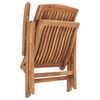 vidaXL Verstellbare Gartenst&uuml;hle mit Auflagen 6 Stk. Massivholz Teak