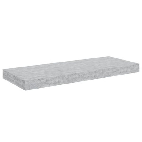 vidaXL Schweberegal Betongrau 60x23,5x3,8 cm MDF