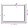 vidaXL Tischplatte Hellbraun 80x60x(2-6) cm Massivholz Eiche Behandelt