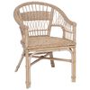 vidaXL Stapelstuhl Rattan Natur 60 x 60 x 81 cm
