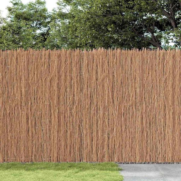 vidaXL Reisigmattenzaun Braun 600 x 150 cm Bast