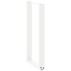 vidaXL Konsolentischbeine U-Form 2 Stk. Wei&szlig; 38x(72-73) cm Stahl