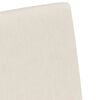 vidaXL Esszimmerst&uuml;hle mit R&auml;dern 2 pcs Beige 57 x 67 x 95 cm Leinen