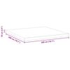 vidaXL Matratzenauflage Wei&szlig; 200 x 200 cm Jacquard Stoff