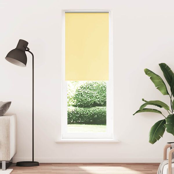 vidaXL Verdunkelungsrollo Gelb 85x230 cm Stoffbreite 80,7 cm Polyester