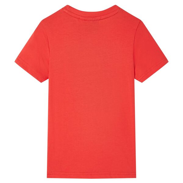 Kinder-Kurzarmshirt Rot 140