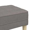 vidaXL Bank Taupe 113 x 57 x 39 cm Stoff