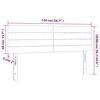vidaXL LED Kopfteil Dunkelblau 144x5x78/88 cm Samt