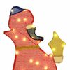 vidaXL 3 weise M&auml;nner Weihnachtsbeleuchtung 3 pcs Warmes Wei&szlig; 105 cm