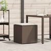 vidaXL Kissenbox mit Speicher Braun 50 x 50 x 50 cm Poly-Rattan