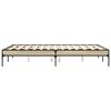 vidaXL Bettgestell Sonoma-Eiche 135x190 cm Holzwerkstoff und Metall