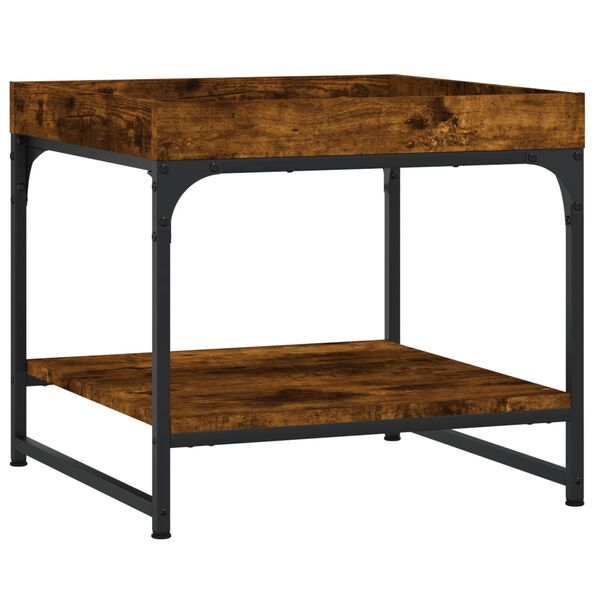 vidaXL Couchtisch R&auml;uchereiche 49,5x49,5x45 cm Holzwerkstoff
