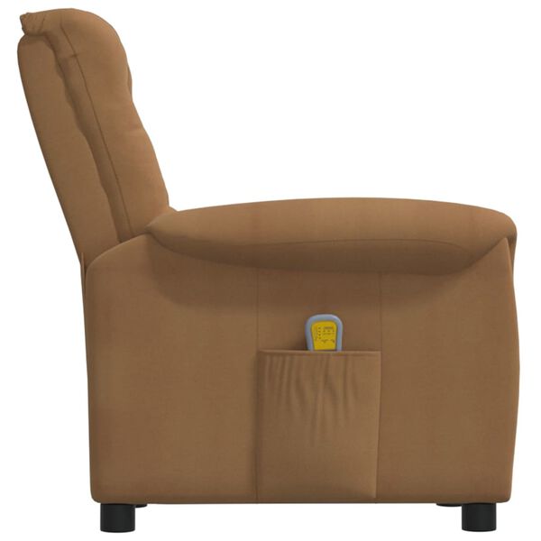 vidaXL Massagesessel Taupe Mikrofasergewebe