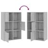 vidaXL Lagerschrank Grau Sonoma 60x29,5x90 cm