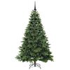 vidaXL K&uuml;nstlicher Weihnachtsbaum mit 300 LEDs Gr&uuml;n 180 cm PE und PVC