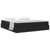 vidaXL Aufbewahrungsbett mit Matratze Schwarz 180 x 200 cm Polyester