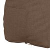vidaXL R&uuml;ckenkissen Braun 45 x 20 x 35 cm Stoff