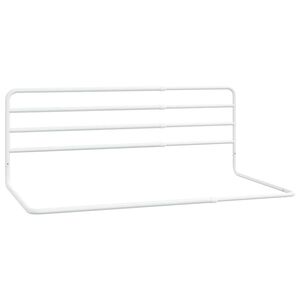 vidaXL Kleinkind-Bettschutzgitter Wei&szlig; (76-137)x55 cm Eisen