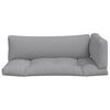 vidaXL Palettenkissen 3-tlg. Grau Stoff