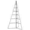 vidaXL Metall-Weihnachtsbaum f&uuml;r Dekorationen Schwarz 140 cm