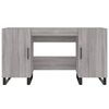 vidaXL Schreibtisch Grau Sonoma 140x50x75 cm Holzwerkstoff