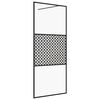 vidaXL Duschwand f&uuml;r Begehbare Dusche mit Klarem ESG Glas 100x195 cm