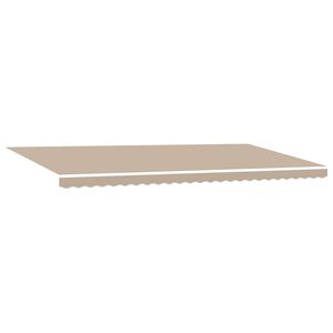 vidaXL Ausziehbare Markise Beige 600 x 350 cm Stoff und Aluminium