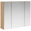 vidaXL Badezimmerspiegelschrank Artisan-Eiche 60 x 14,5 x 50 cm