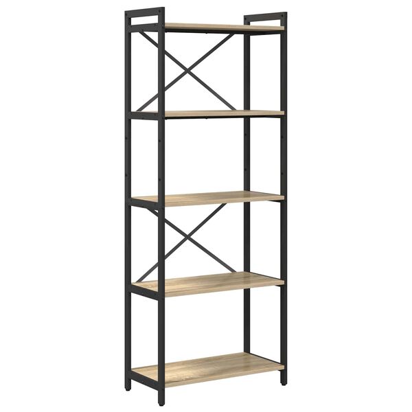 vidaXL B&uuml;cherregal Sonoma-Eiche 60 x 30 x 155 cm Holzwerkstoff