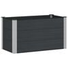 vidaXL Hochbeet Schwarz 100 x 50 x 54 cm WPC und Aluminium
